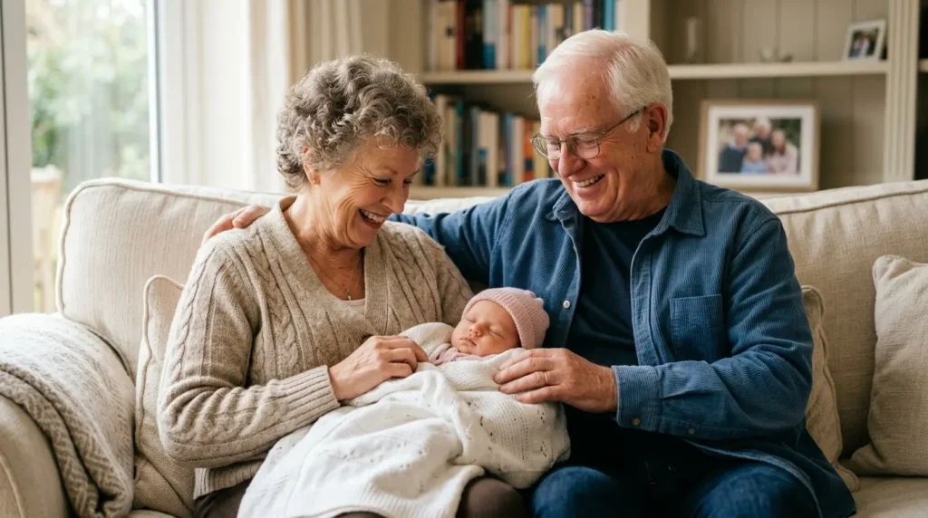 Celebration Grandparents Wishes for New Baby Girl