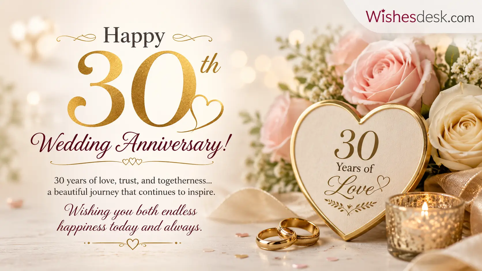 30th wedding anniversary wishes