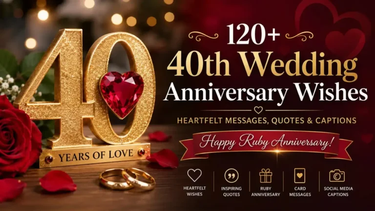 40th wedding anniversary wishes