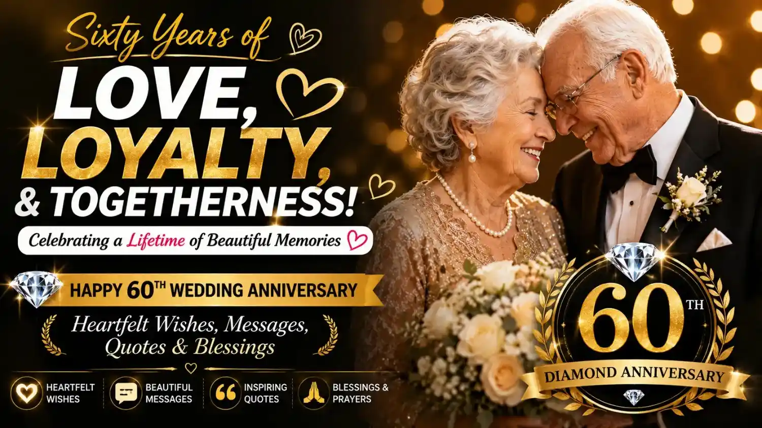 60th Wedding Anniversary Wishes