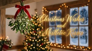 christmas wishes and mistletoe kisses