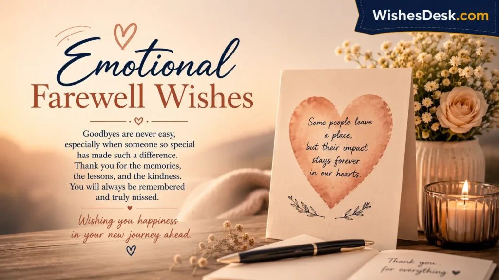 Emotional Farewell Wishes