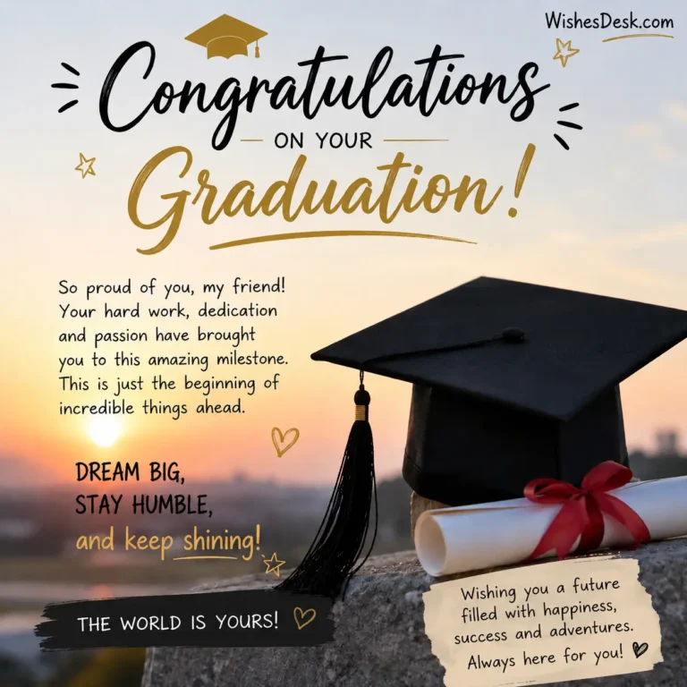 graduation wishes for friend