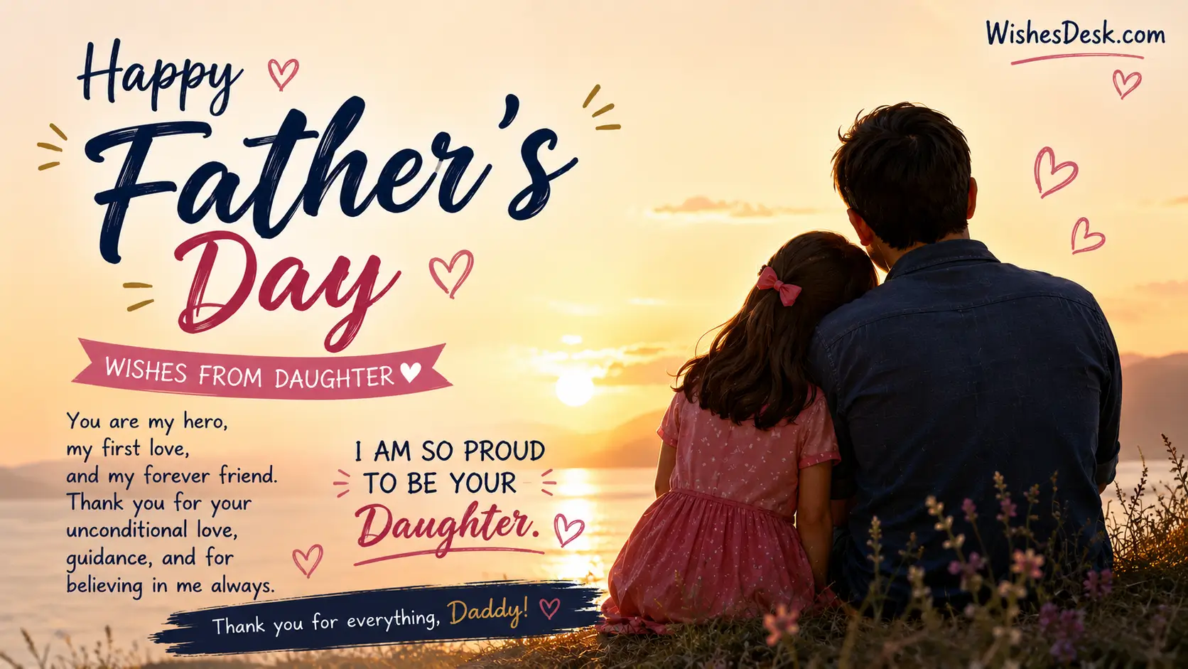 happy fathers day wishes from daughter