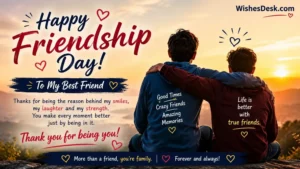 happy friendship day wishes for best friend