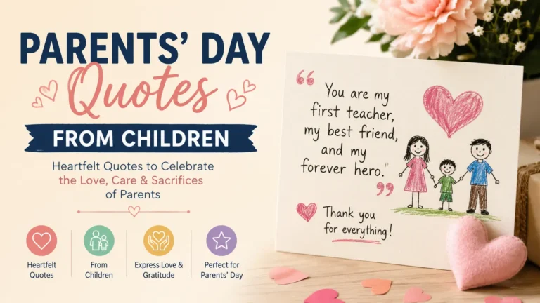 parents day quotes from children