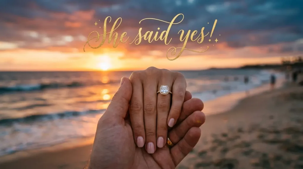 Romantic Engagement Wishes for Friend