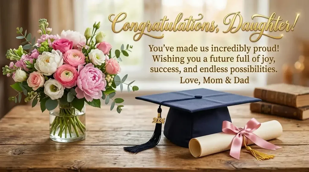 short graduation wishes for daughter
