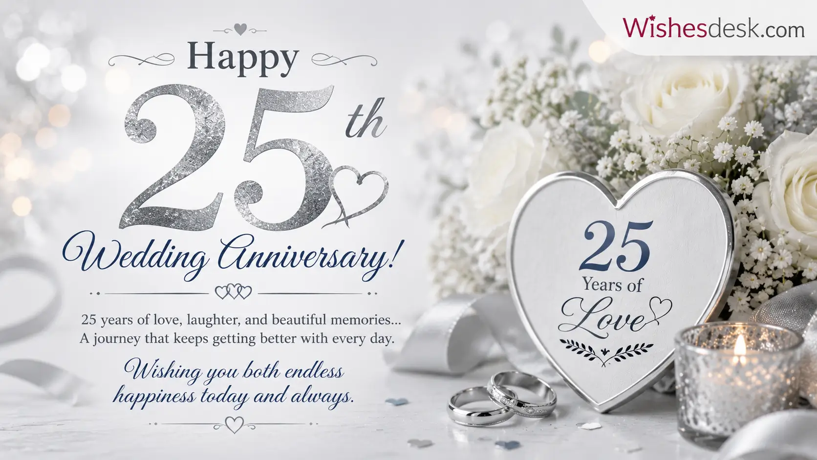 silver jubilee 25th wedding anniversary wishes