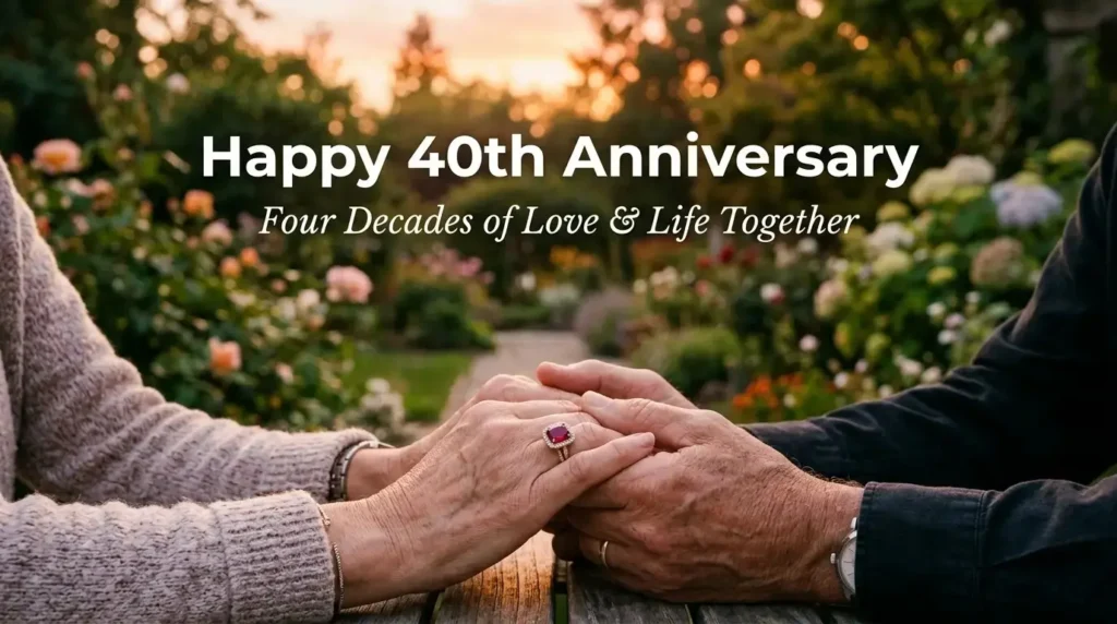 Unique 40th wedding anniversary wishes