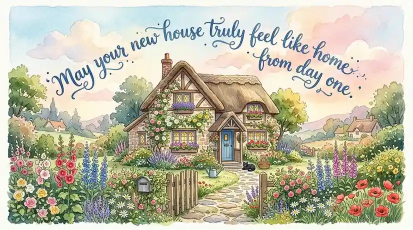 House Blessing Wishes card