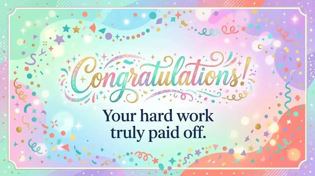 best congratulation promotion card