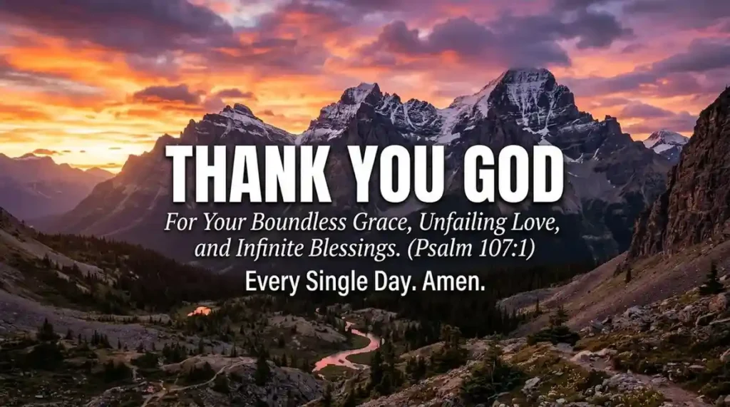 Christian Thank You God Messages
