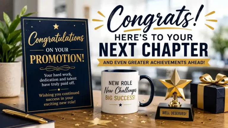 Congratulations on your promotion