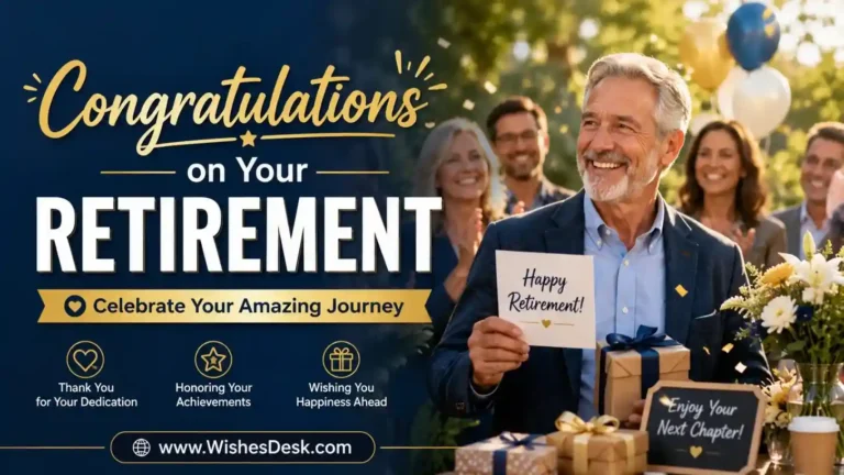 congratulations on your retirement