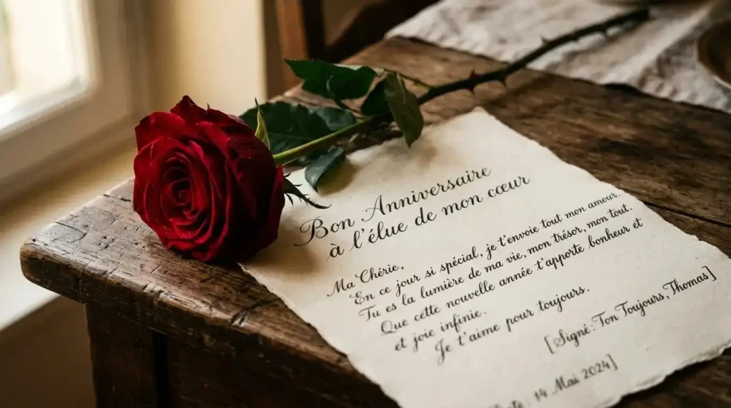 emotional Happy Birthday Wishes in French