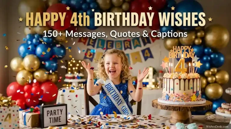happy 4th birthday wishes