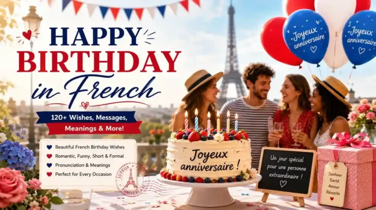 Happy Birthday in french