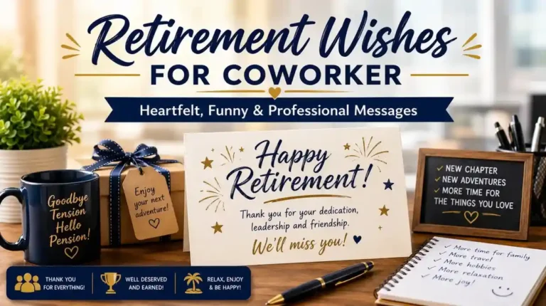 Retirement Wishes for Coworker