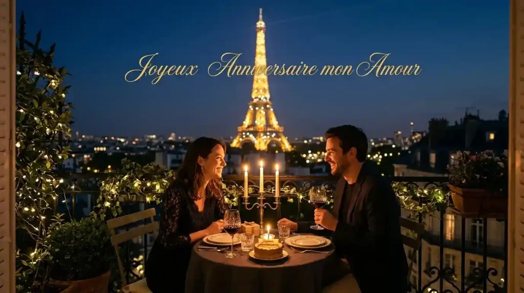 Romantic Happy Birthday Wishes in French