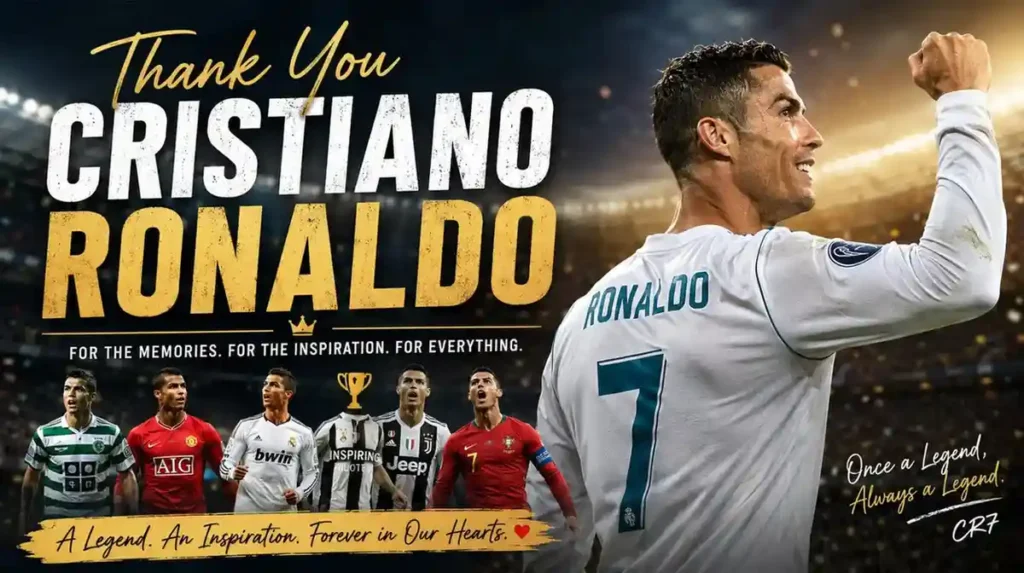 Thank You Cristiano Ronaldo messages 