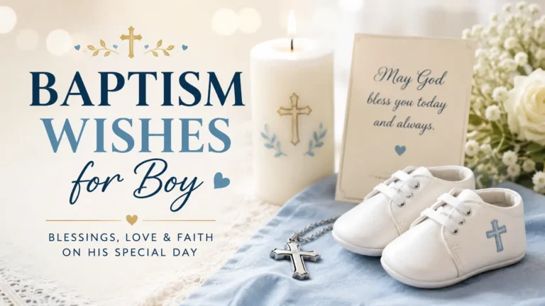 Baptism Wishes for Boy