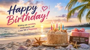 Beach Birthday Wishes