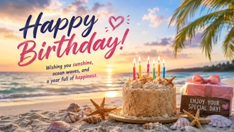Beach Birthday Wishes