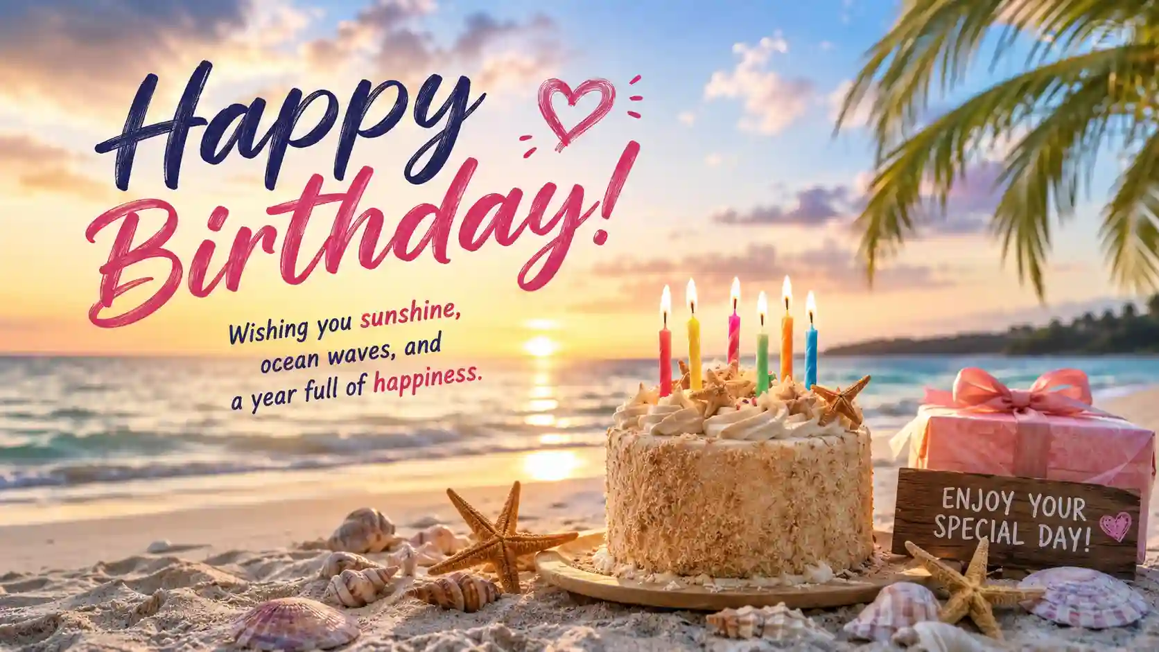 Beach Birthday Wishes