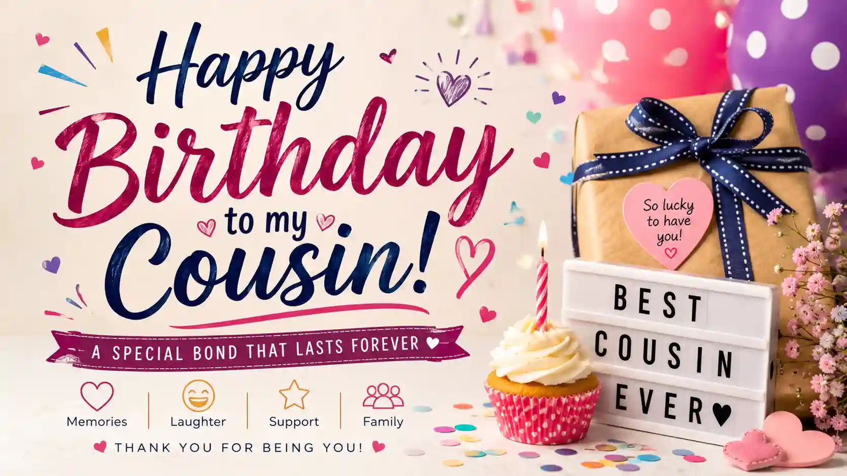 Birthday Wishes to Cousin