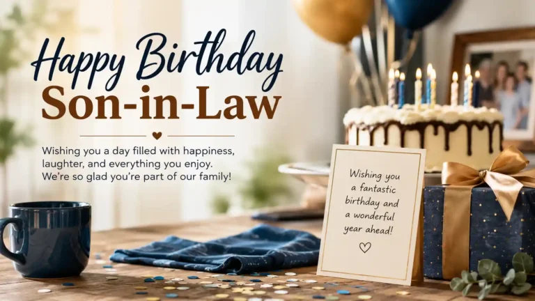 Birthday Wishes to Son in Law