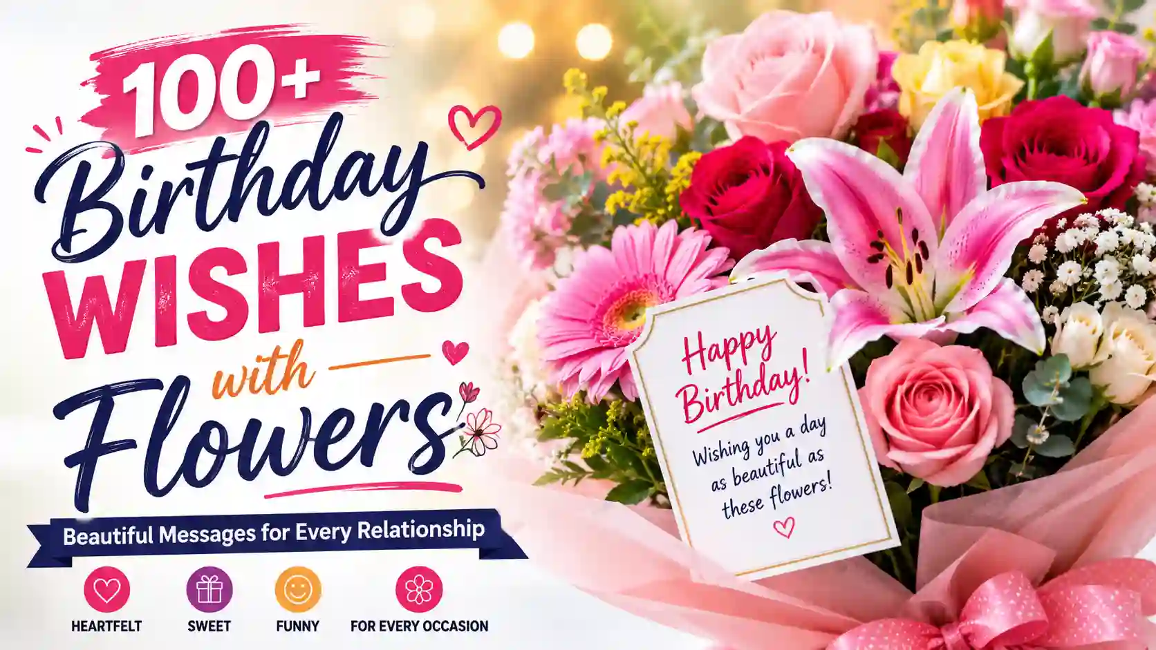 Birthday Wishes With Flowers