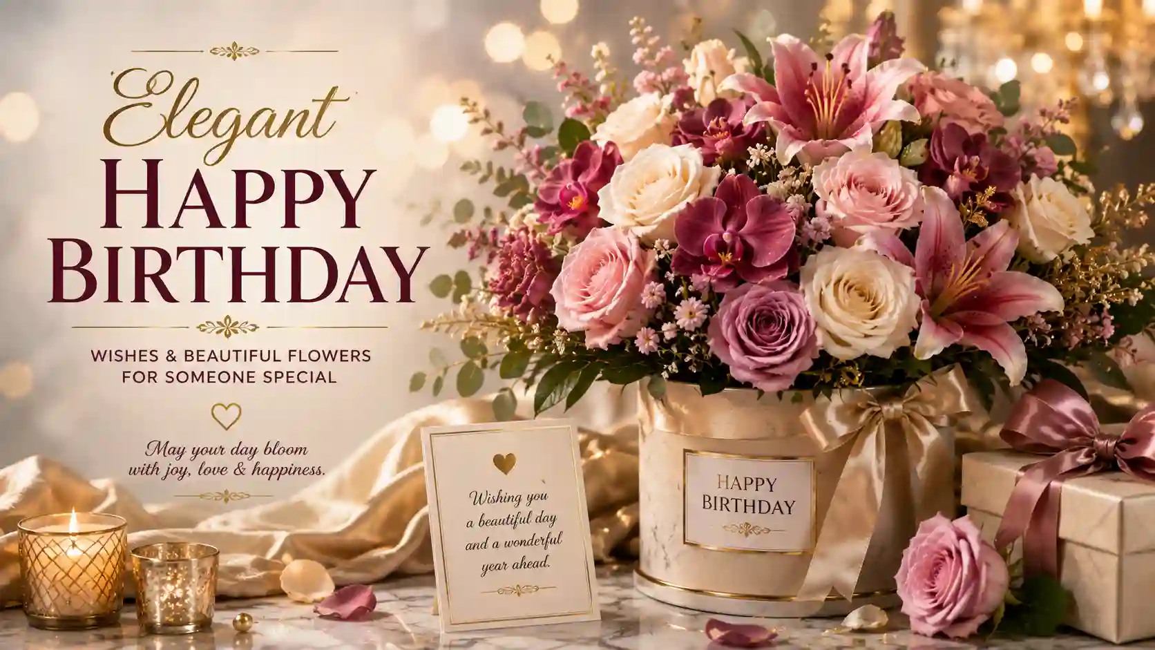 elegant happy birthday wishes