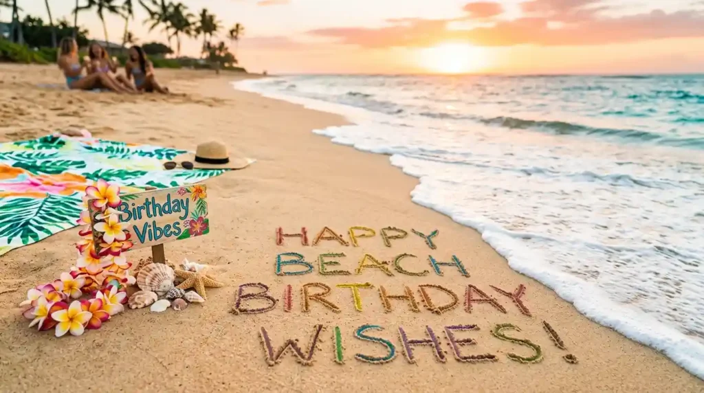 happy Beach Birthday Wishes