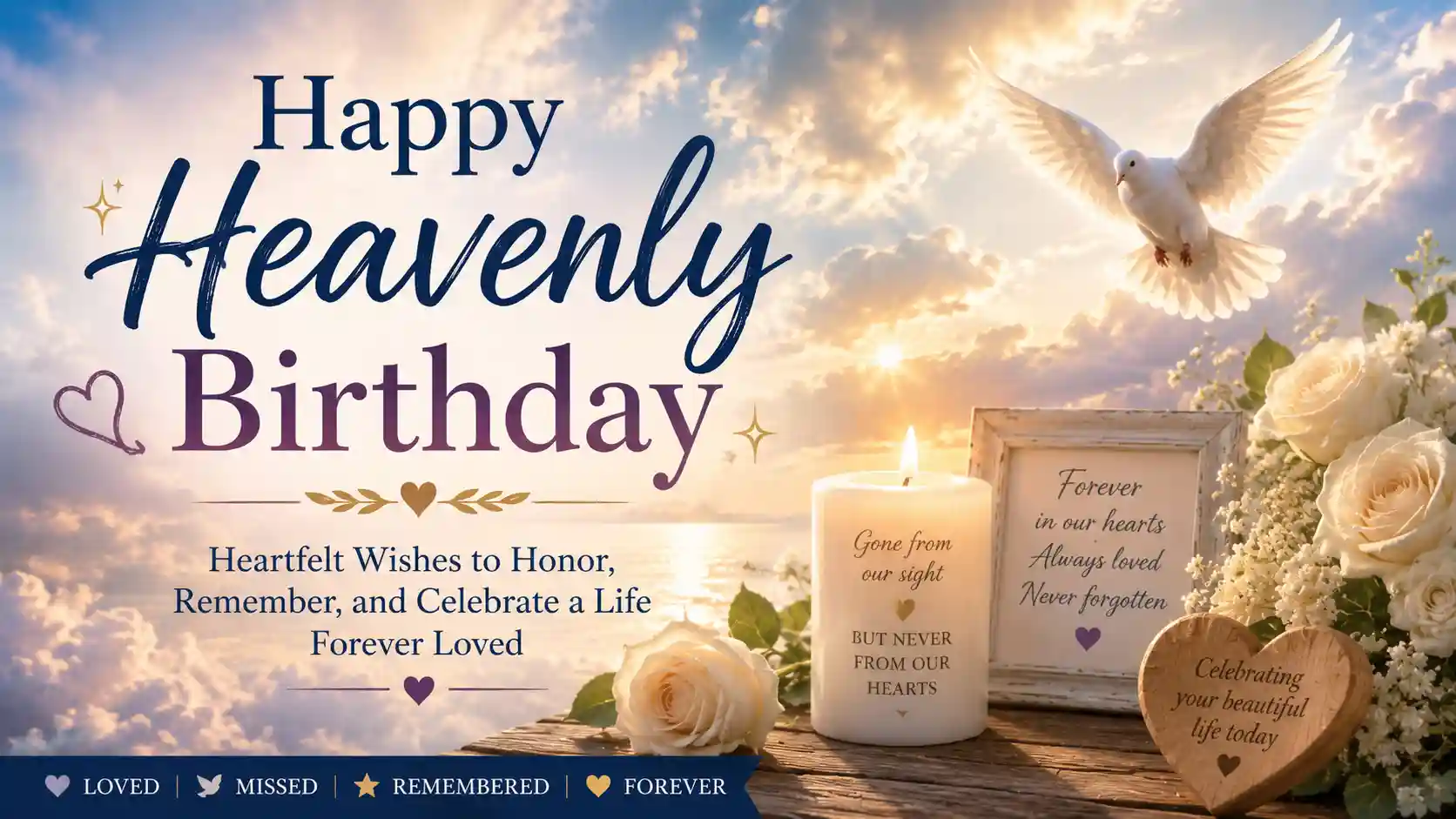 happy heavenly birthday wishes 