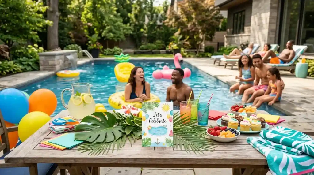 Pool Party Invitations