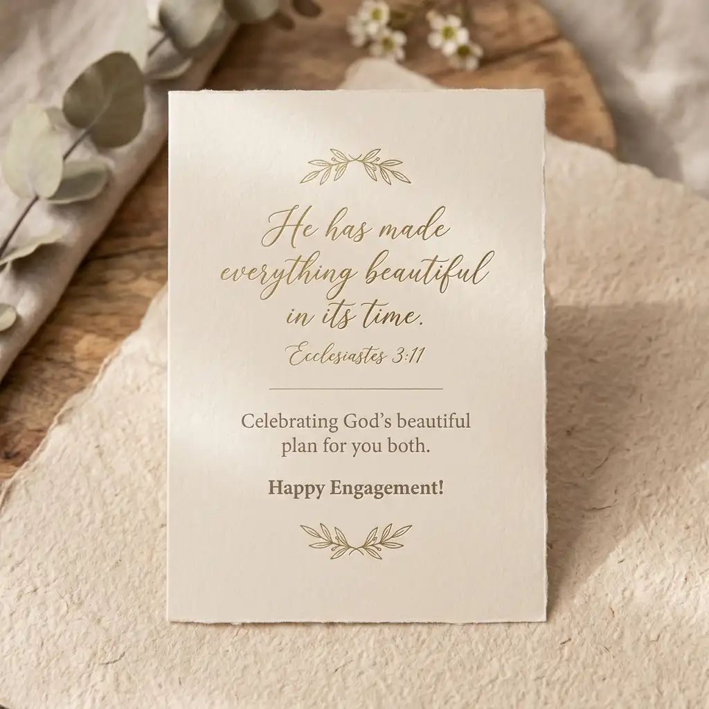 Religious Engagement Blessings for the couple