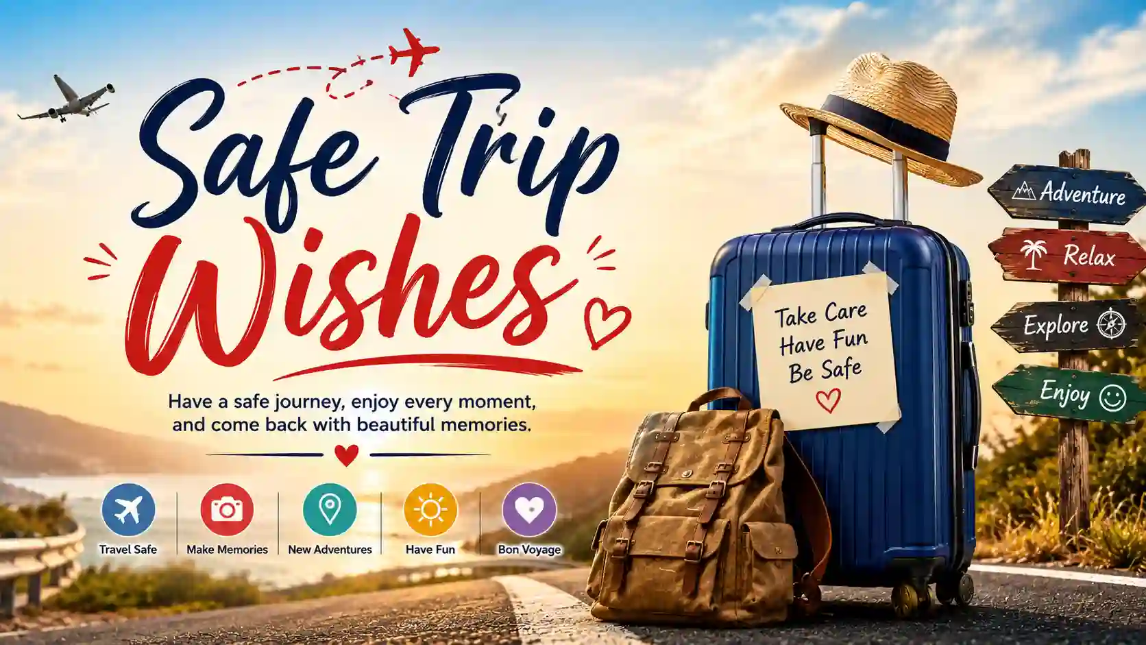 Safe Trip Wishes