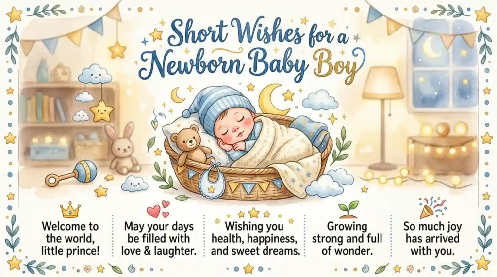Short Wishes for a New Born Baby Boy
