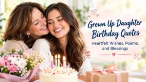 Grown Up Daughter Birthday Quotes From Mom, Dad & Family