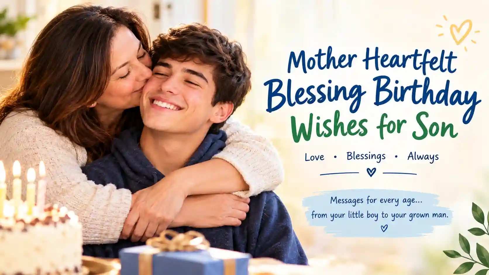 Mother Heartfelt Blessing Birthday Wishes for Son